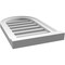Ekena Millwork Round Top Surface Mount PVC Gable Vent: Functional, w/ 2"W x 2"P Brickmould Sill Frame, 14"W x 22"H GVPRT14X2203SF - alternate 3